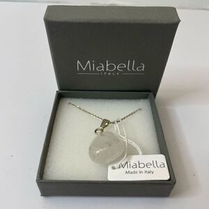 New! Miabella| 925 Sterling Silver| Made in Italy| Love Quartz healing crystal